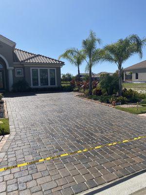 Paver driveway