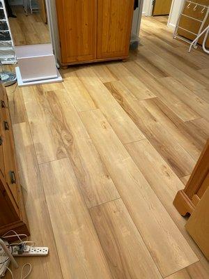 Our new LVP (luxury vinyl plank) floors