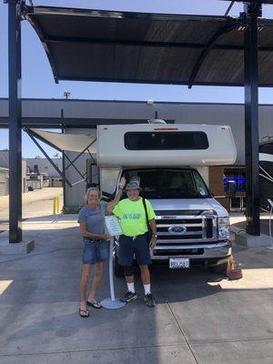 Happy Campers!
 We want to thank Andres, James, Ryan, Taylor and Sofia for making our trade in so seamless. 
 We love our "New Rig"!