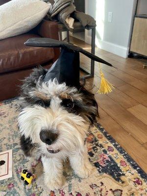 The happy graduate!