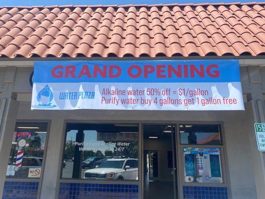 A new water supply store just opened