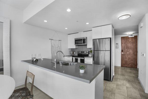 Kitchen with modern appliances