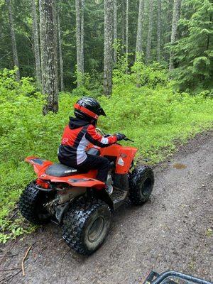 70cc has all the power a 9 year old needs for speed