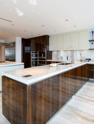 Studio Snaidero Hollywood kitchen design in Boca Raton, Florida.