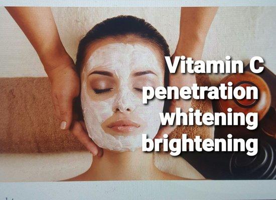 Whitening summer facial.