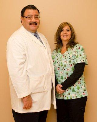 Dr. Rubalcava and Dolores MA (Cosmetic Sales Associate)