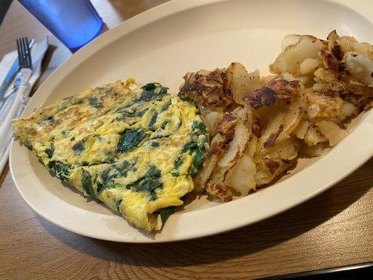 Feta and Spinach Omelet