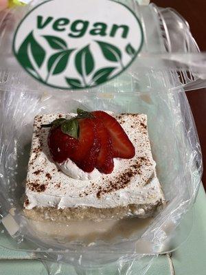 Vegan tres leches made in house