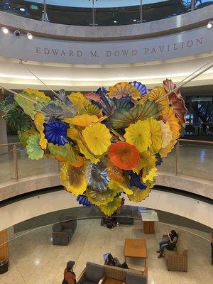 Two-tier Chihuly glass sculpture, stunning! @Palo Alto Medical Foundation Mountain View CA, Booster shot Tue 11/9/21