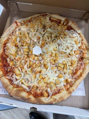 Chicken and Onion Pizza