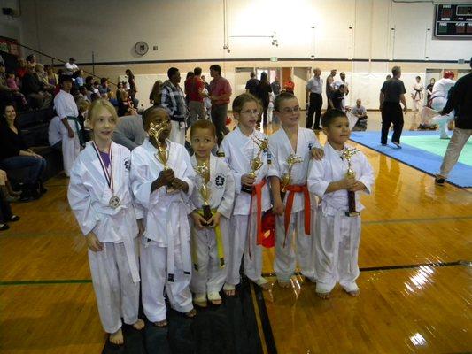 Kids team from several years ago at the World Oyama Karate Championships in AL.