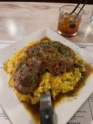 Osso buco with risotto