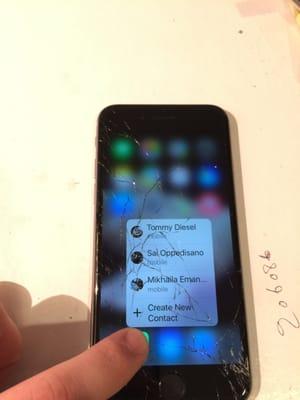 iPhone 6S Cracked Glass http://icanfixitforyou.com/iPhone-6S.html