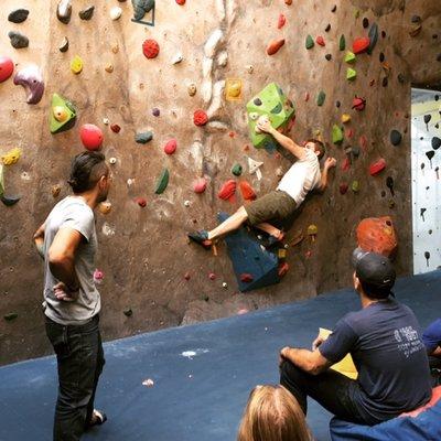 Bouldering session