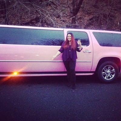 A pink limo....lol