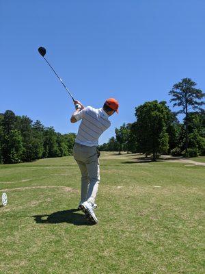 18th hole, white tees.