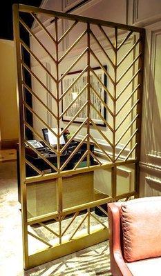 Free Standing Brass Decorative Display St. Regis Monarch Beach