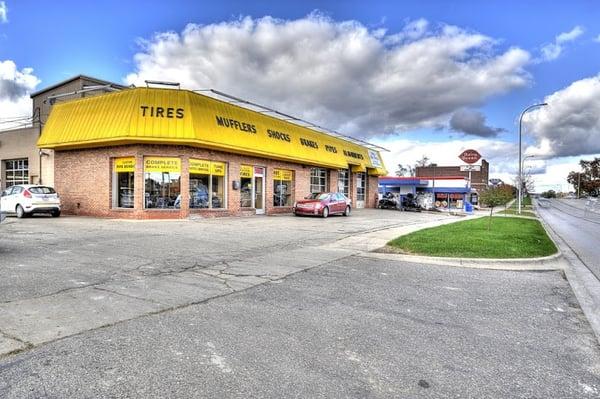 AA Muffler & Brakes is located on Grand River in Brighton, MI next to the Dairy Queen