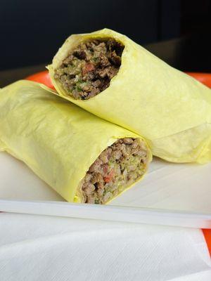 One of the best steak burritos we've tried!