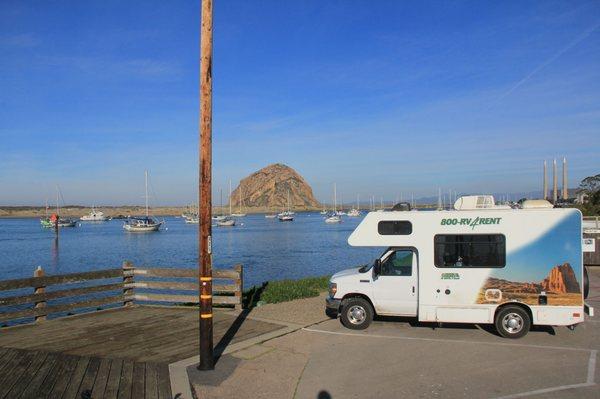 At Morro Bay Beach