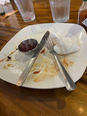 Clean plate approved.