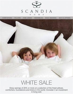 Scandia Down & Linen Sale through 8/31/13