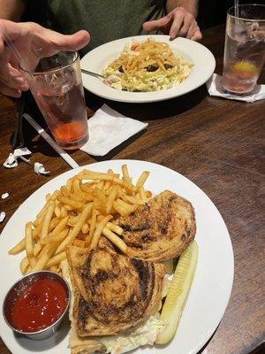 Grilled Turkey Rubin and Burger Bowl.