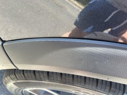 Large gap in fender flare