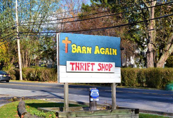 Barn Again Thrift Shop, Dutchess Turnpike, Poughkeepsie, NY. A nonprofit Thrift Shop giving back to the local and global community.