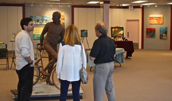 We had a display/show for sculpture Michael Alfano out of Hopkinton