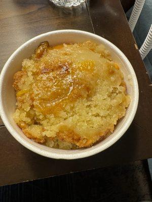 Peach cobbler