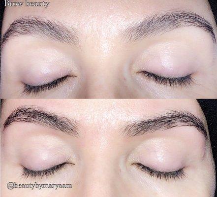 Brow threading.