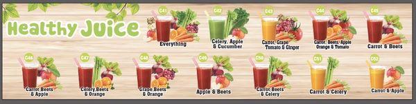 The Healthy Juice, Make from 100% of Fruits & Vegetable.