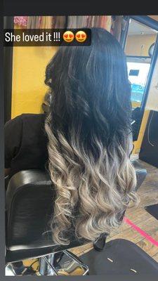 Ombré hair extensions