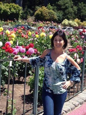 Beautiful wife in San Francisco Golden Gate Park