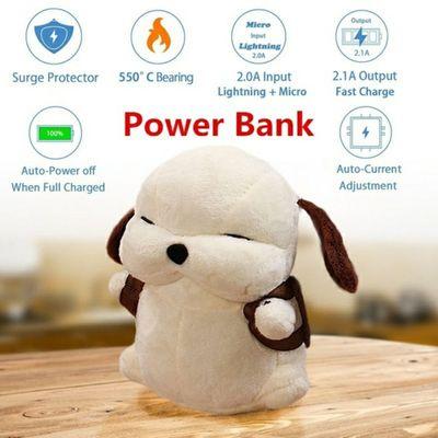 Plush puppy power bank/phone charger. 10000mah