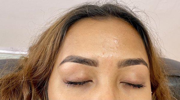 Eyebrow threading