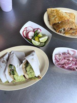 Steak tacos and Birria!