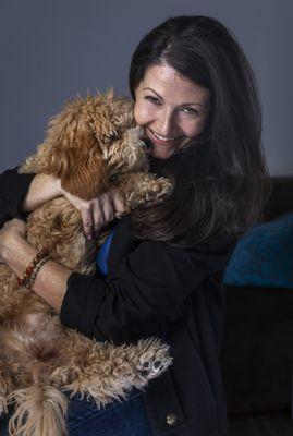 Dr. Diamond-Fields and our office pup Carini