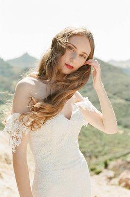 Claire Pettibone Romantique Wedding Dress Bordeaux