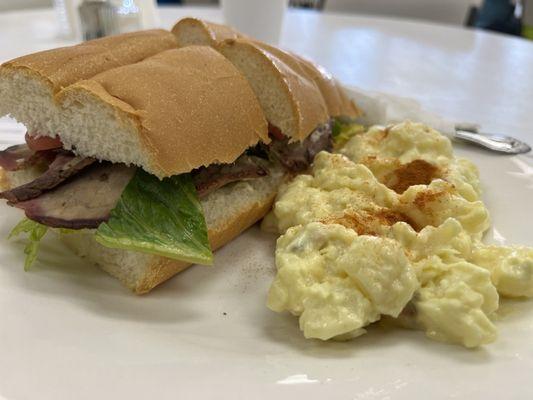 Tri-Tip Sandwich and Potato Salad