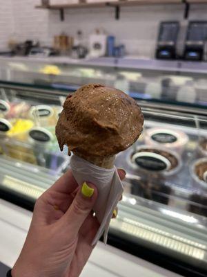 Dulce de Leche Ice Cream Cone