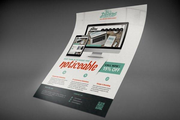 Flyer marketing print material