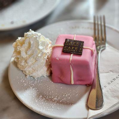 Rum-Soaked Cake with Raspberry Glaze