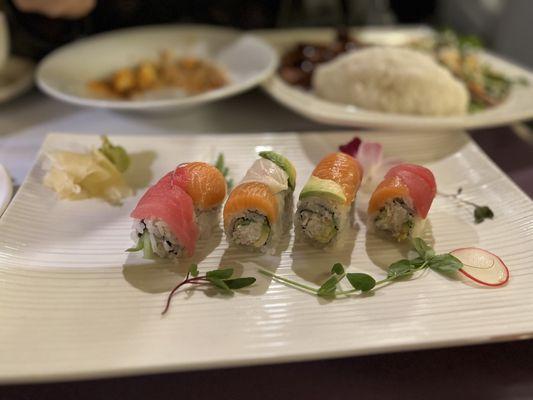 Rainbow Roll was a perfect demonstration...