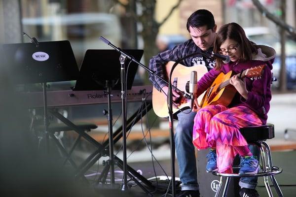 Student (Libby) performing with Daniel (instructor) - Rockville HTH 2016