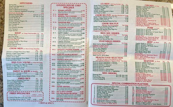 New menu