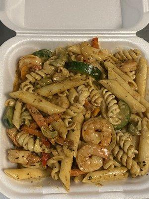 Shrimp pasta