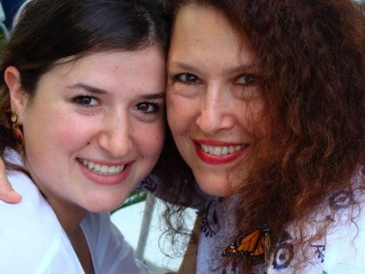 Two participants in an Butterfly Celebration of Life