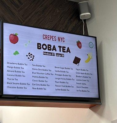 Boba's available.